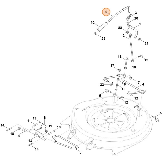 Dźwignia regulacyjna, Stihl 61407632911