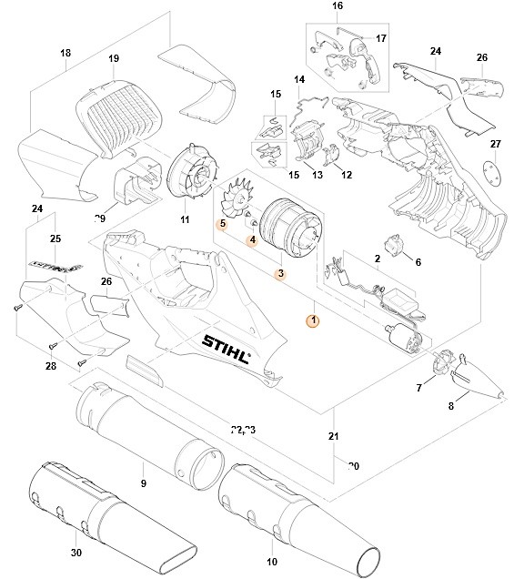 Silnik elektryczny V/ Hz, Stihl BA026000201