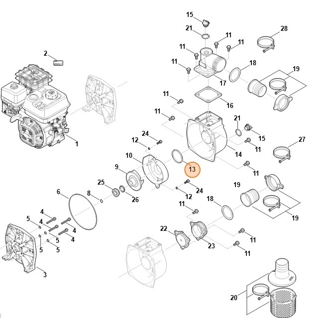 Pierścień uszczelniający, Stihl VB047092010