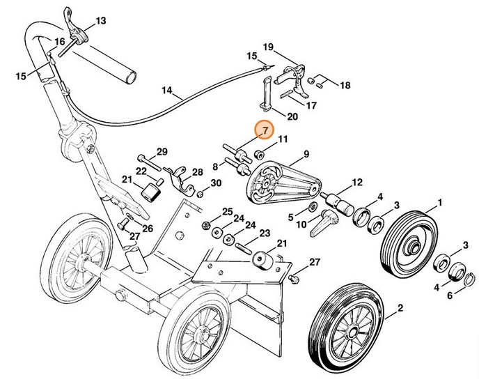 Śruba dwustronna, Stihl 42017118500