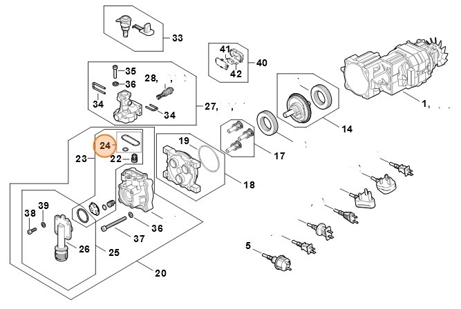 Zestaw okrągłych pierścieni, Stihl RE020070810
