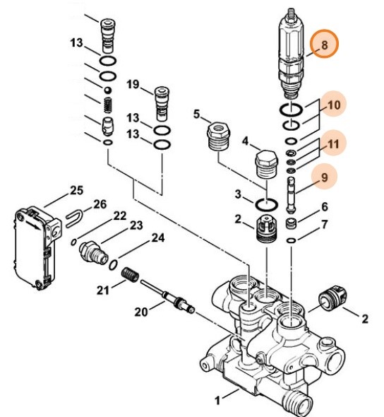 Tłok sterujący, Stihl 47575100300