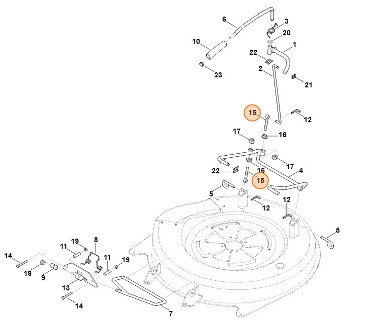 Śruba oczkowa M10x75, Stihl 91690212510