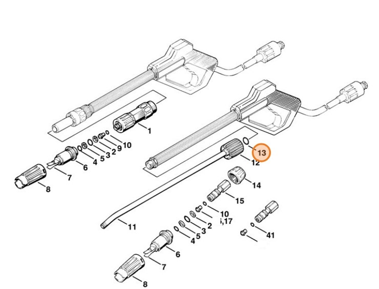 Okrągły pierścień uszczelniający 9,3x2,4, Stihl 96459457501