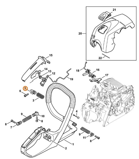 Zatyczka antywibracyjna, Stihl 11397922901