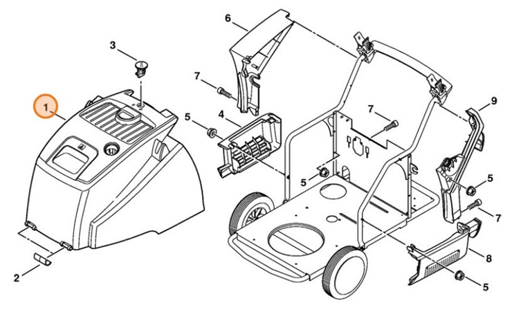 Pokrywa RE 581, Stihl 47517062100