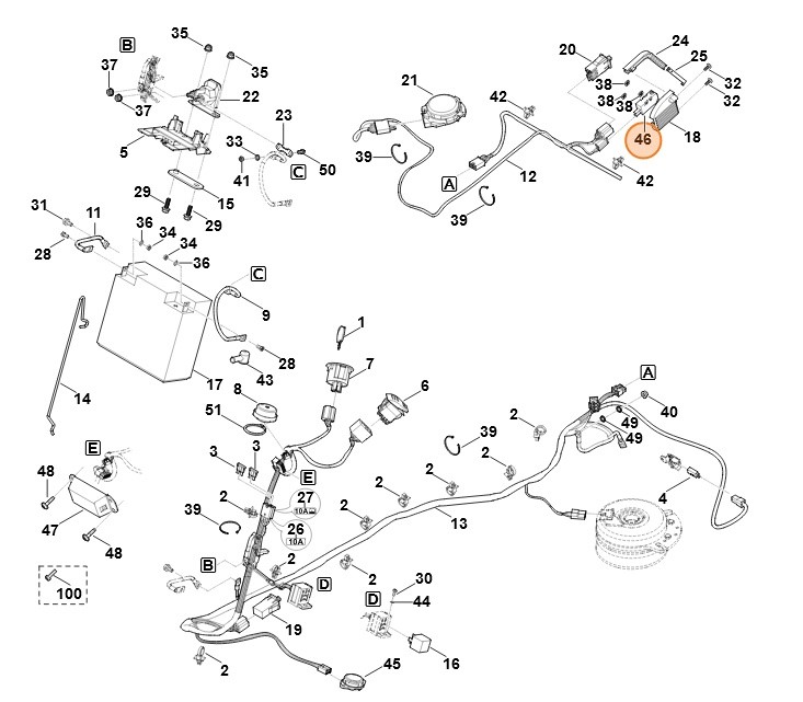 Wyłącznik zasilania, Stihl 60014300210