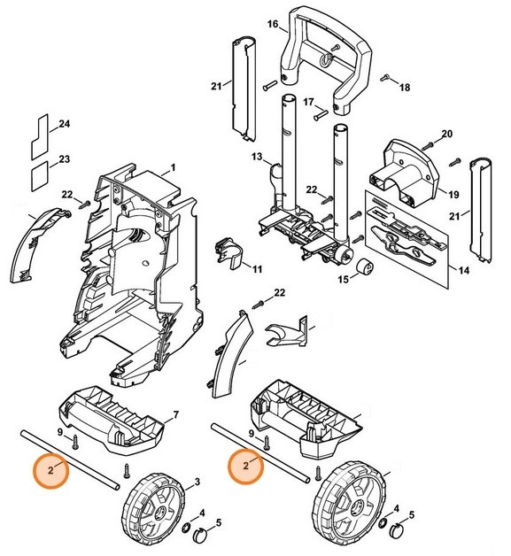 Oś, Stihl 47767917000