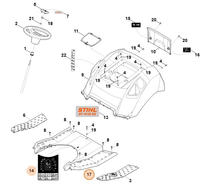 Pokrywa, Stihl 61657802011