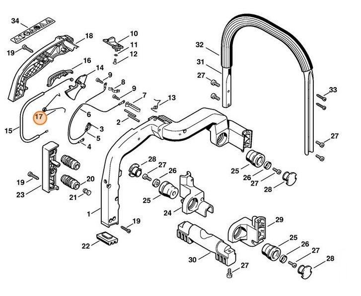 Sprężyna ramieniowa, Stihl 42211824500