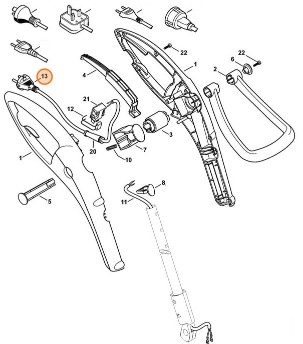 Przewód przyłączeniowy EUR, Stihl 60104402010