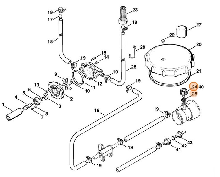 Dysza Ø 0,5 mm, Stihl 42037006311