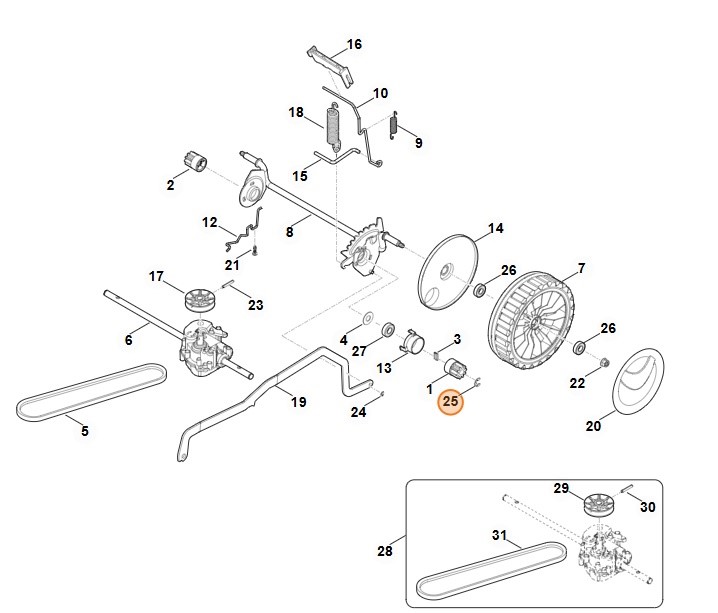 Podkładka zabezpieczająca 10, STIHL 94606241000