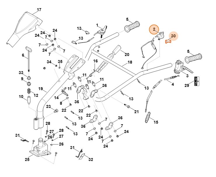Wyłącznik zatrzymujący, Stihl 62504300201