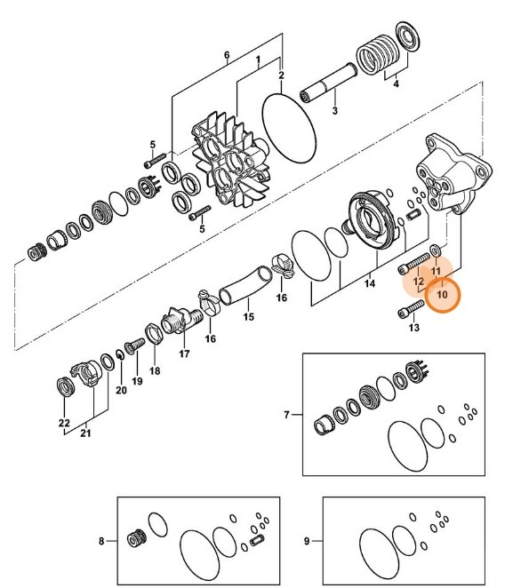 Blok zaworowy, Stihl 47807011200