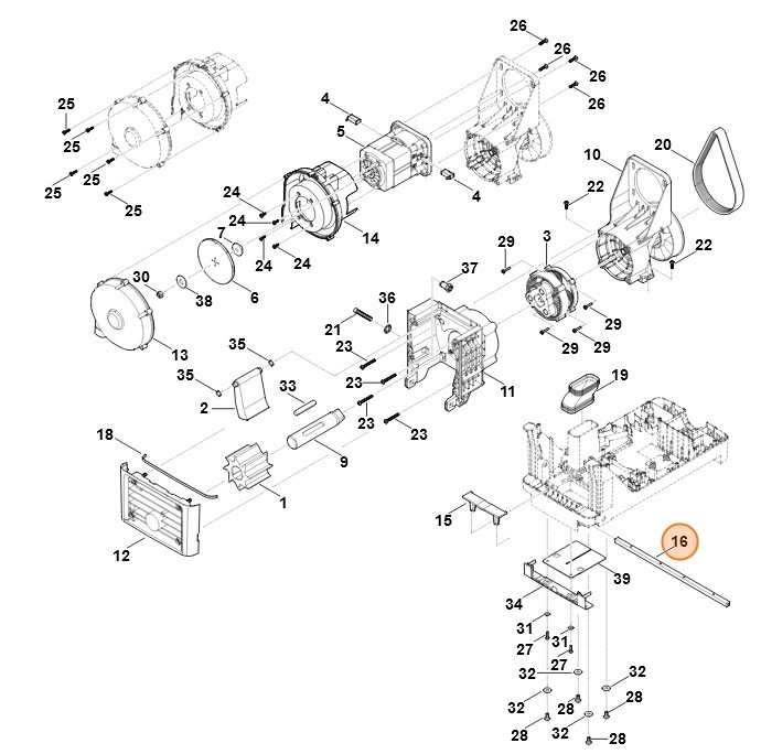 Oś, Stihl 60137030900