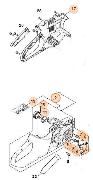 Korpus rękojeści, Stihl 12517901015