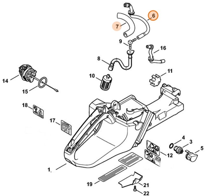 Przewód paliwowy, Stihl 11383502704