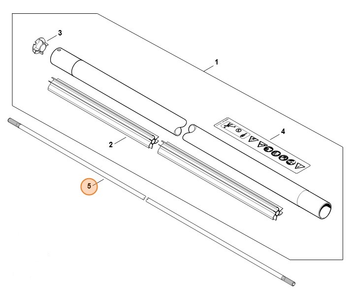 Wałek napędowy, Stihl 41487113202