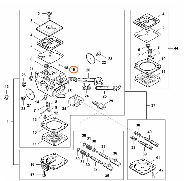 Sprężyna ramieniowa, Stihl 11251223202
