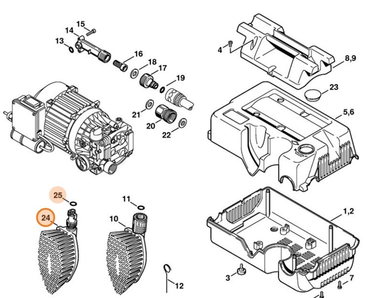 Szczotka do mycia, Stihl 49155003005