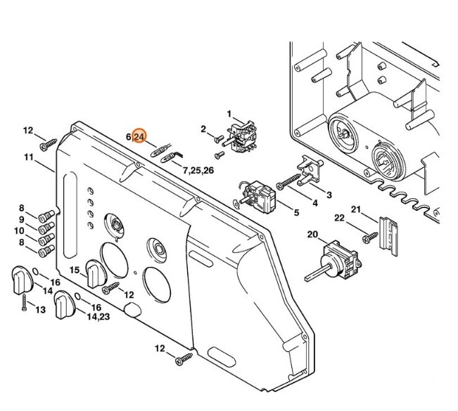 Lampka sygnalizacyjna, Stihl 47064301800