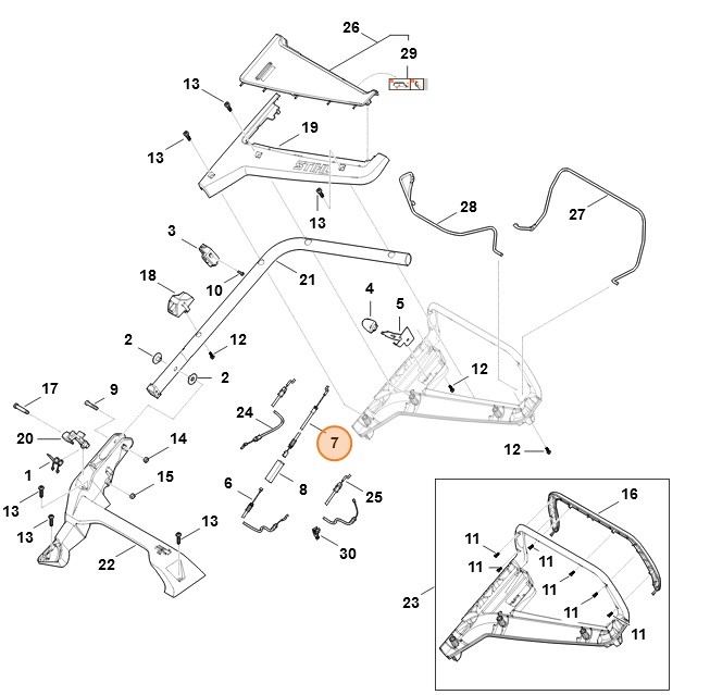 Cięgno, Stihl 63587007528