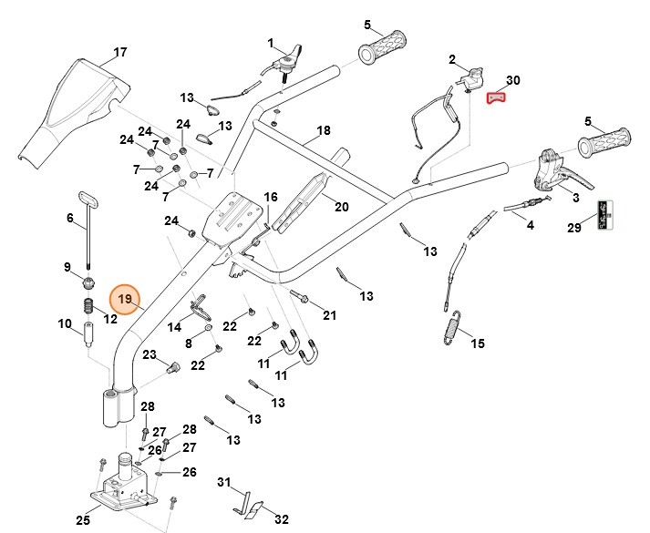 Uchwyt, Stihl 62507406100