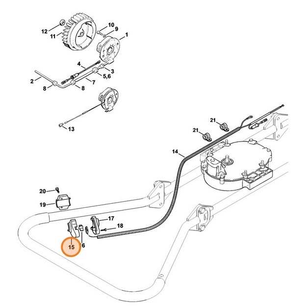 Obudowa przełącznika, Stihl 43084321000