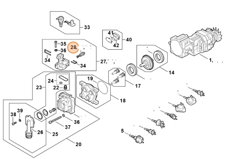 Zawór bezpieczeństwa, Stihl RE025100910