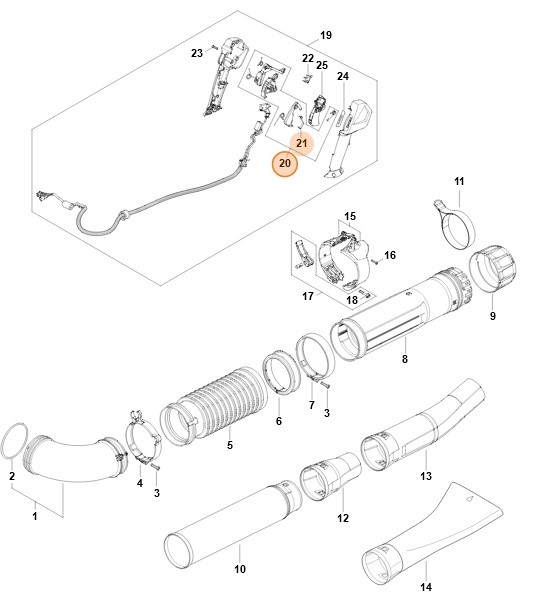Zestaw elementów obsługowych, Stihl BA030073800