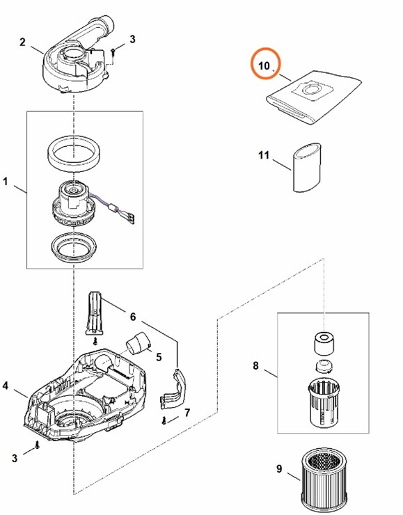Worek filtrujący, Stihl SA045009000