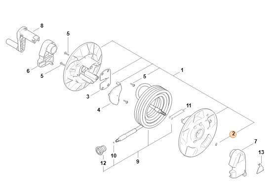 Pierścień zabezpieczający 9x1, Stihl 94556210750