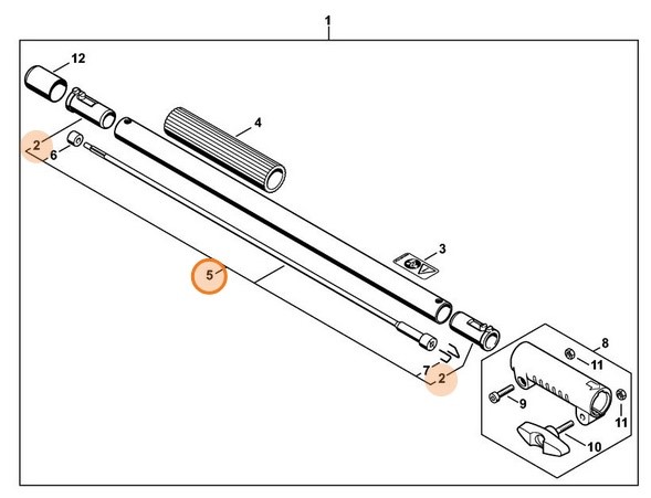 Wałek napędowy, Stihl 00007103201