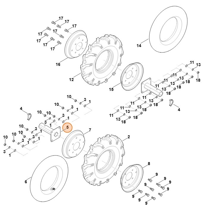 Oś, Stihl 62517407400