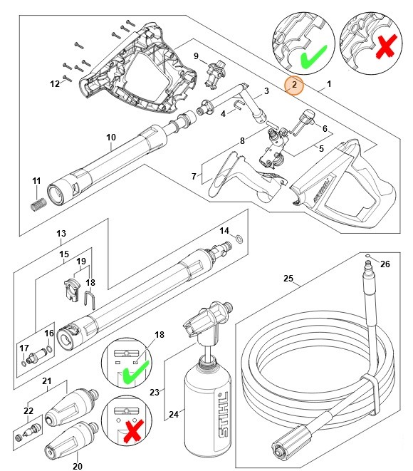 Uchwyt, Stihl 49305006608