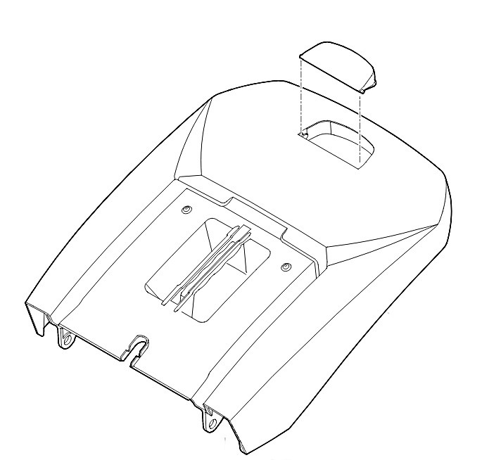 Górna część kosza na trawę, Stihl 63387602110