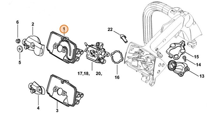 Podstawa filtra (dno), Stihl 11371410904