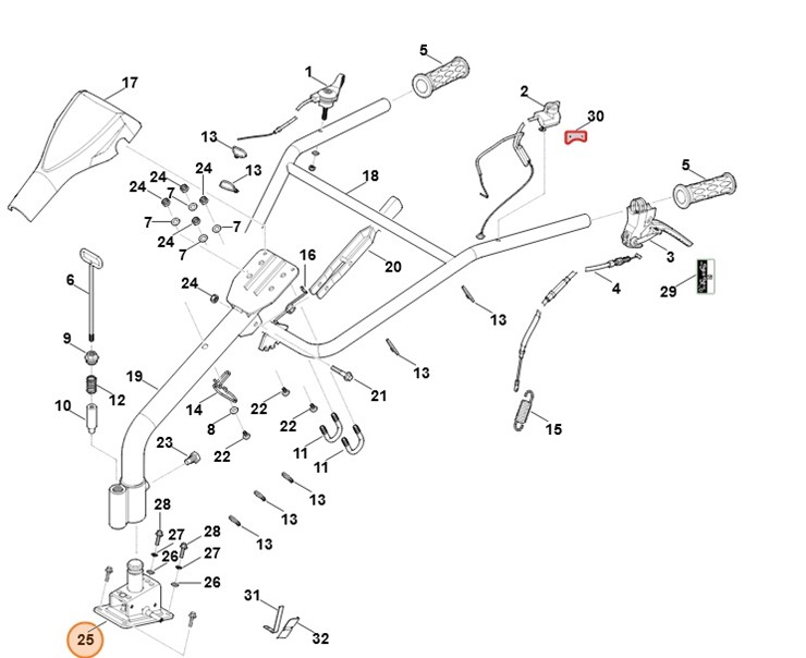 Wspornik, Stihl 62507400200