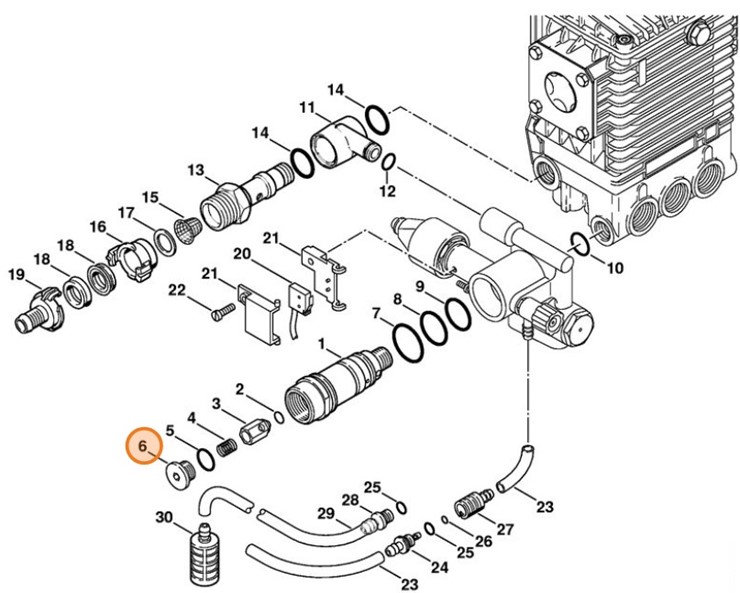 Śruba zamykająca, Stihl 47325180100