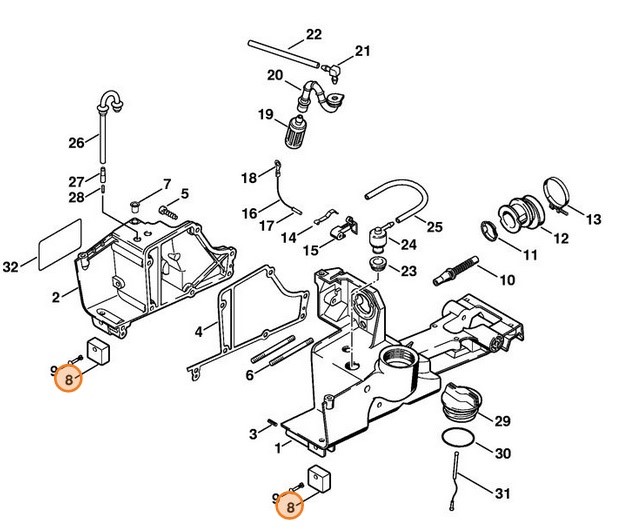 Amortyzator gumowy, Stihl 42237929300