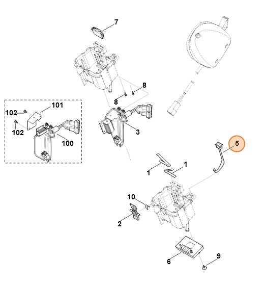 Włącznik, Stihl 63204300505