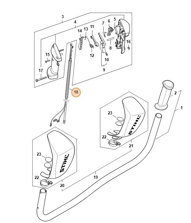 Linka gazu, Stihl 41471801112