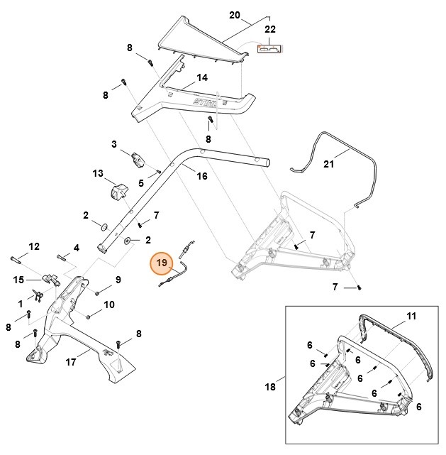 Cięgno linowe, Stihl WB407007500