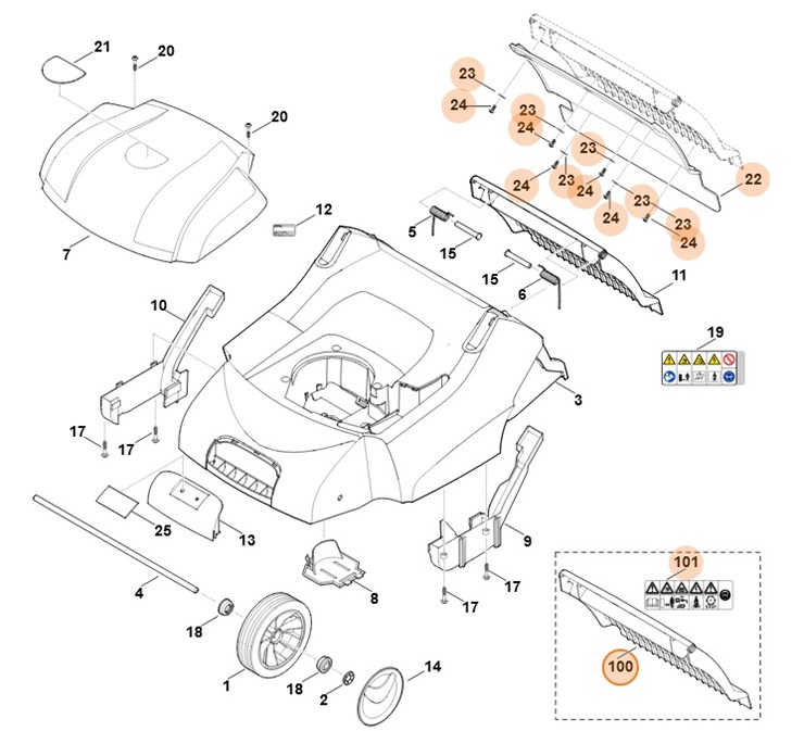Pokrywa, Stihl 62907002701