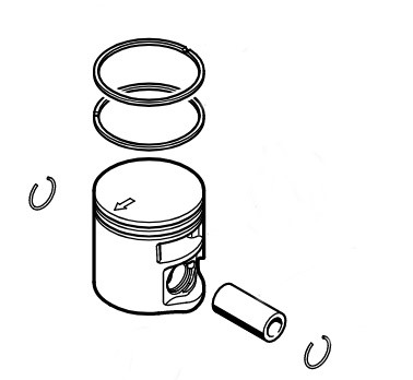 Tłok Ø 35 mm, Stihl 41340302023