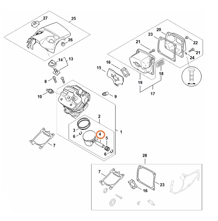 Sworzeń tłokowy, Stihl 11470341501