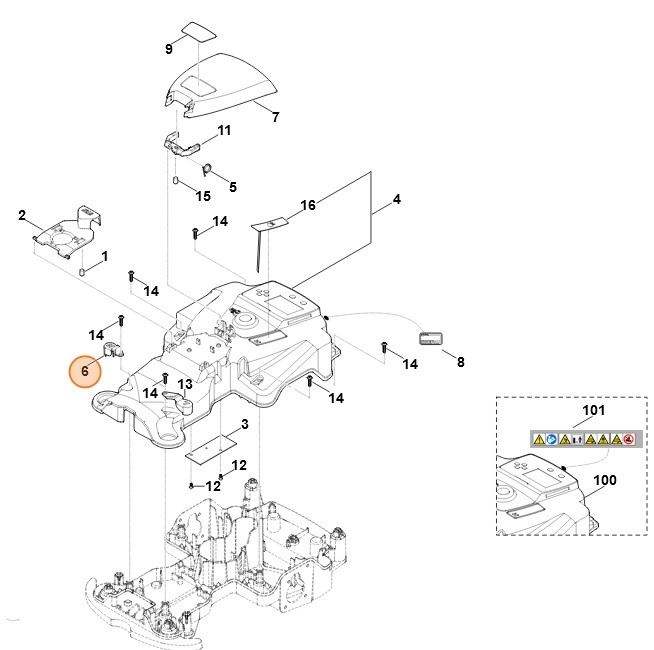 Uchwyt (nasadka prawa), Stihl 63017036905
