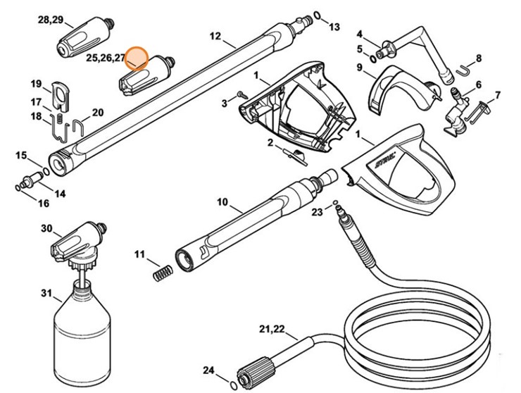 Dysza zielona, Stihl 49005006321