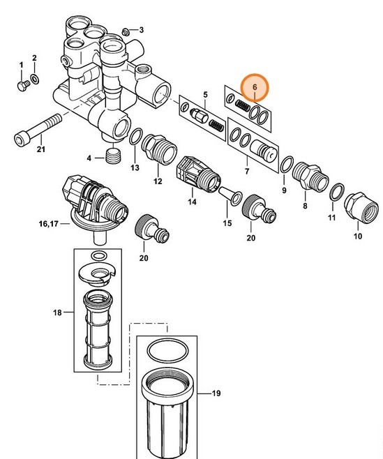 Zestaw uszczelek, Stihl 47880071002